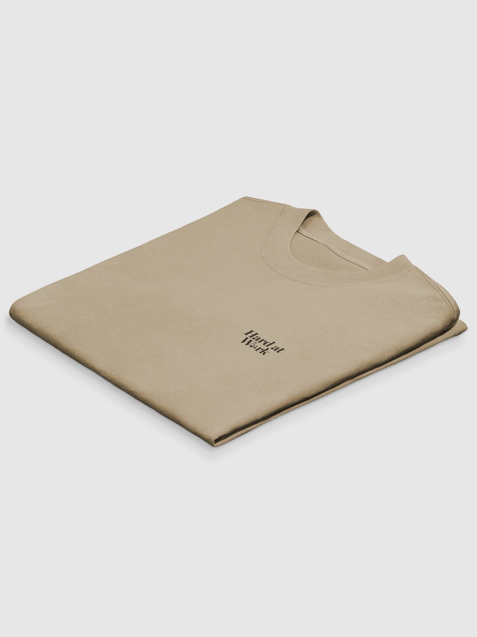 Hard at Work Oversized T-Shirt (Khaki) product image (4)