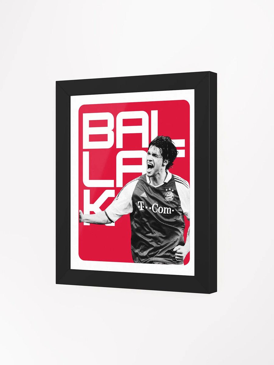 Michael Ballack BW Bayern Munich Name Art Framed Print product image (3)