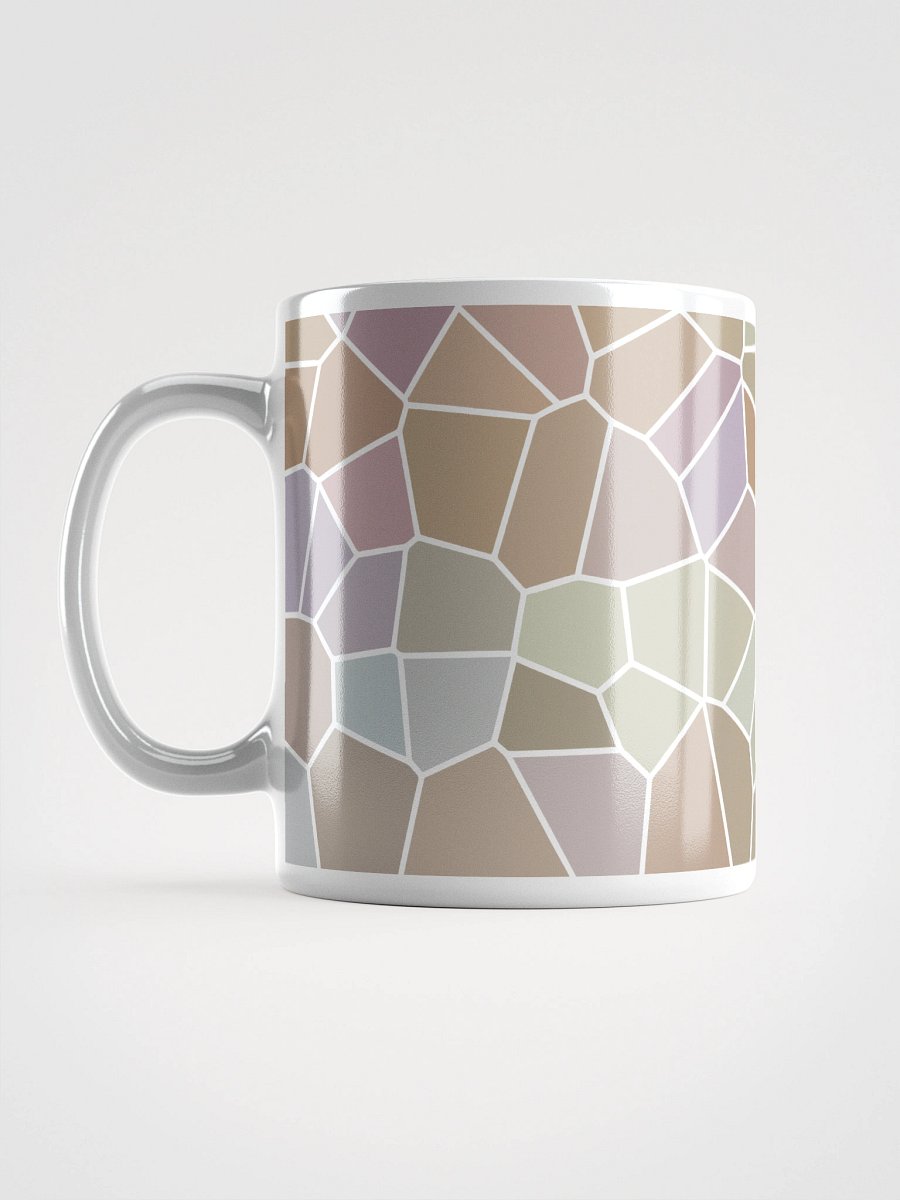 Mug Blanc Mozaïque Alba - Design Géométrique Rétro Chic - Cadeau Déco product image (6)