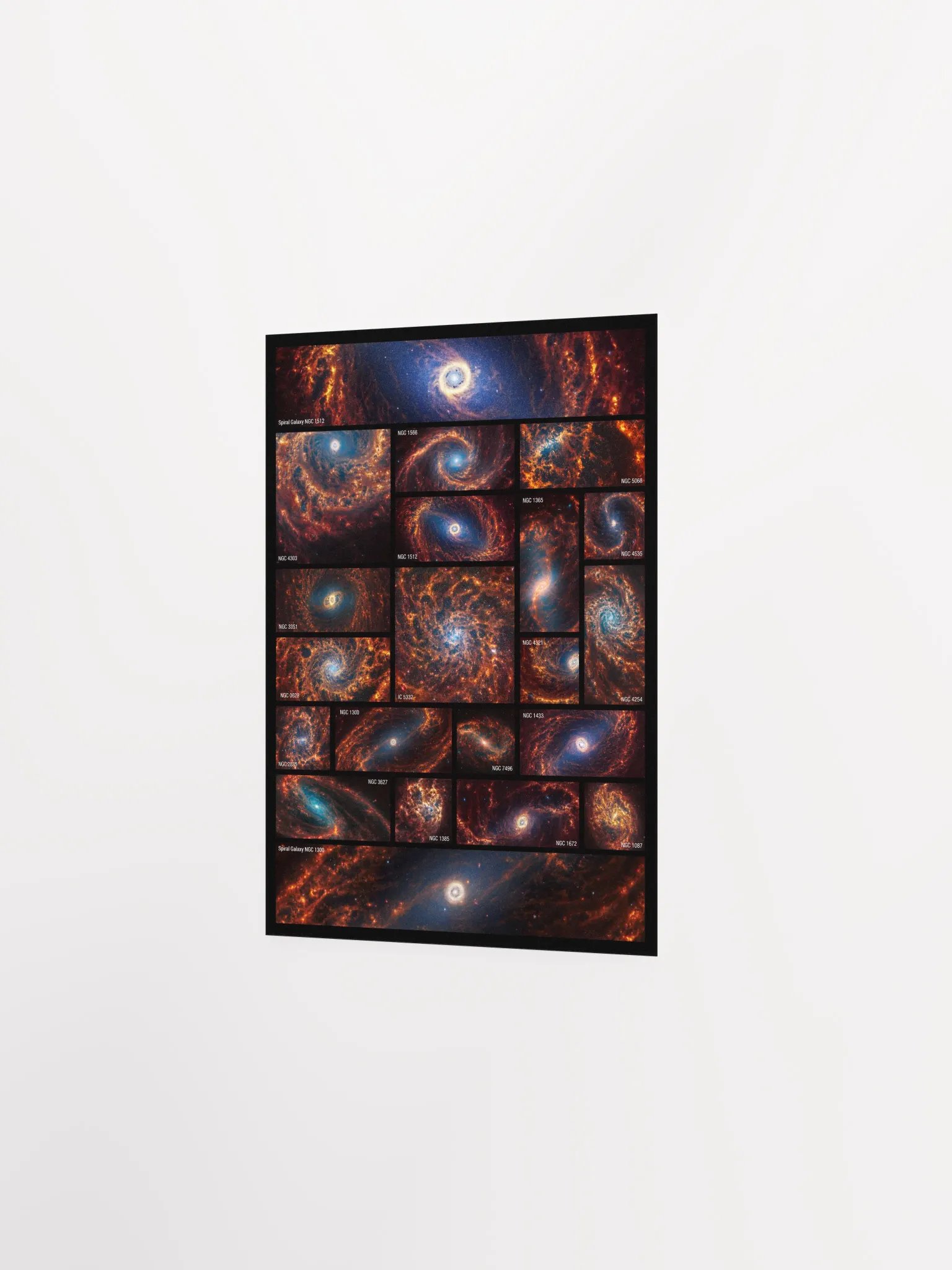 JWST 19+2 Spiral Galaxies (James Webb/JWST) — space poster product image (8)