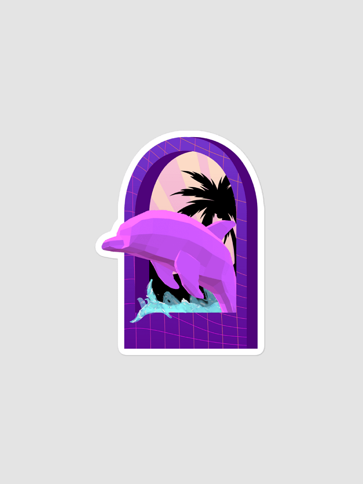 Tombstone Dolphin Sticker product image (1)