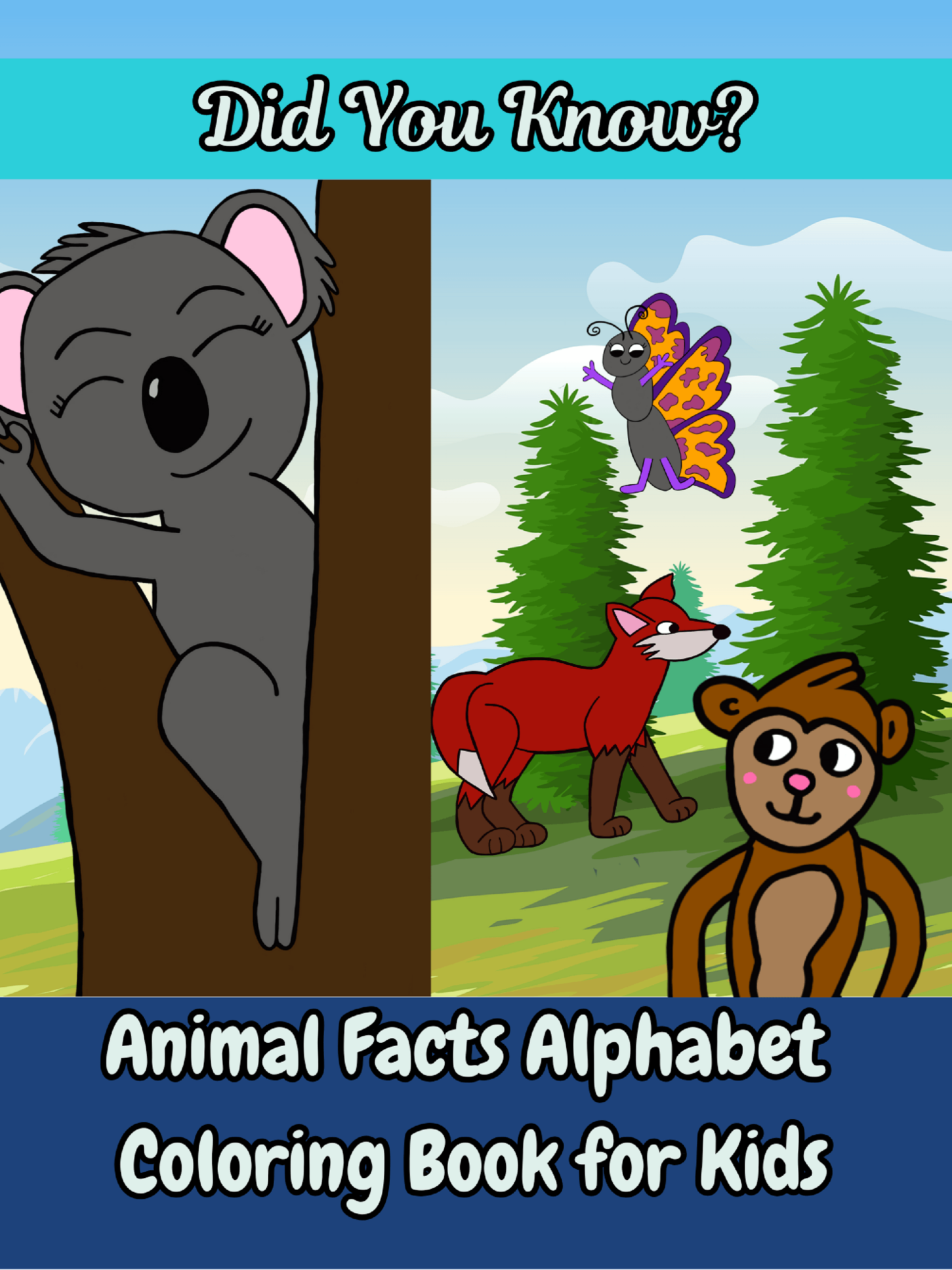"Did You Know" Animal Facts Alphabet Coloring Pages product image (1)