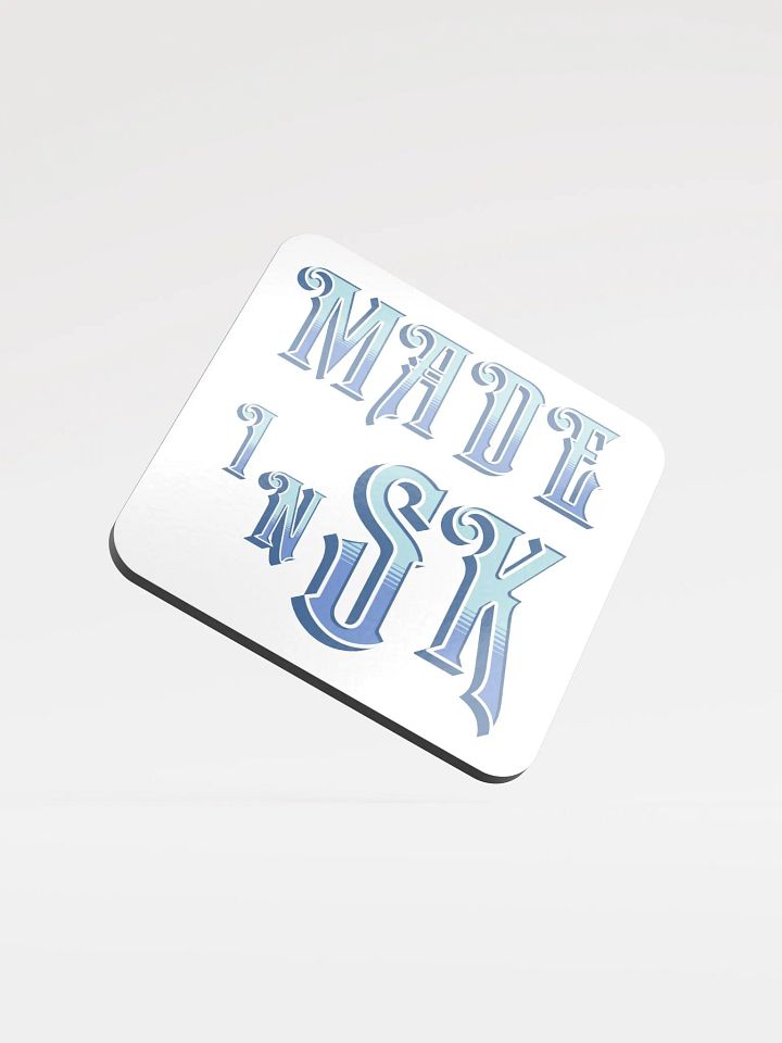 Made In SK Saskatoon Saskatchewan Glossed Cork Coaster product image (2)