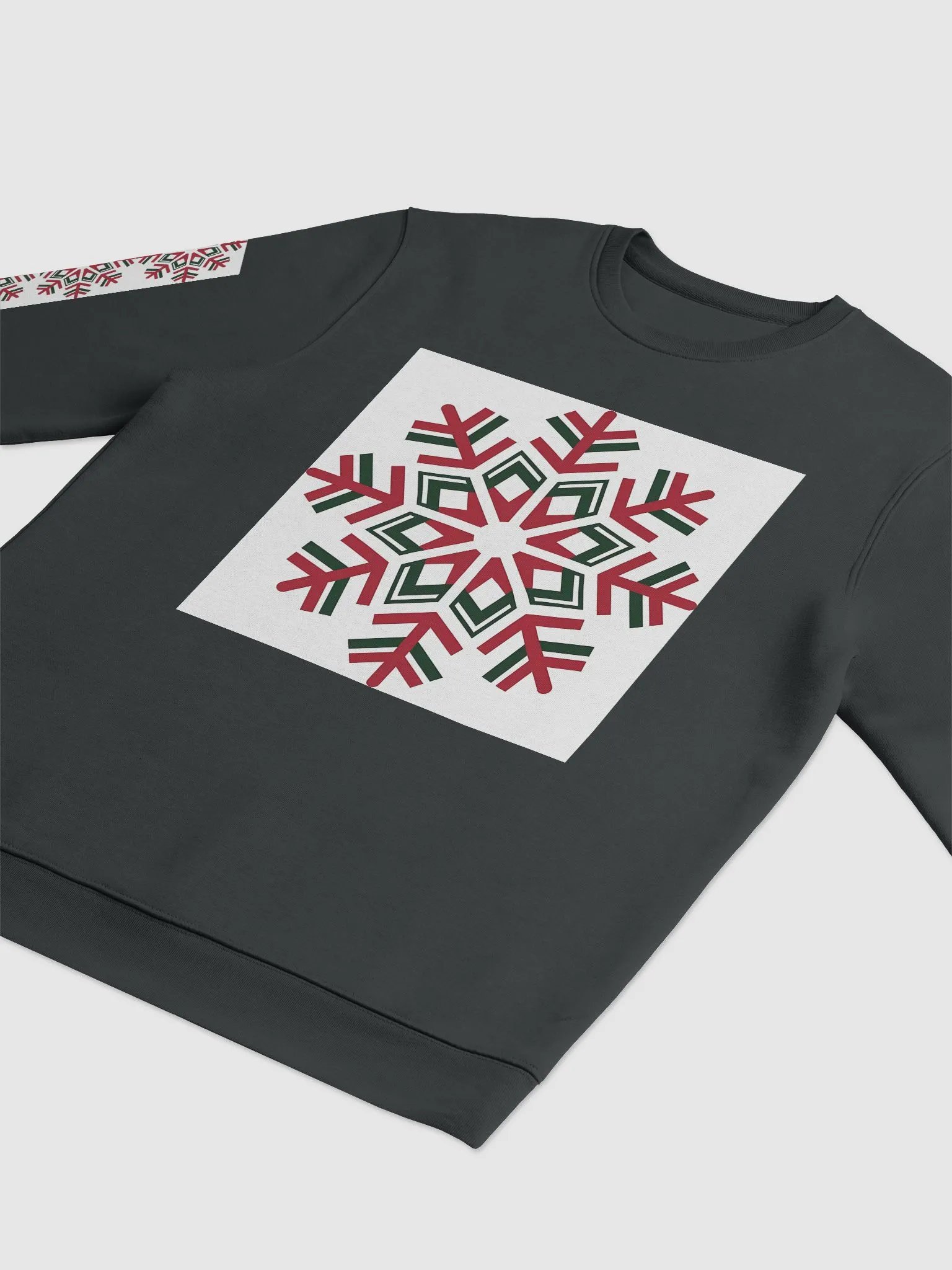Modern Snowflake Symmetry Eco Sweatshirt product image (3)