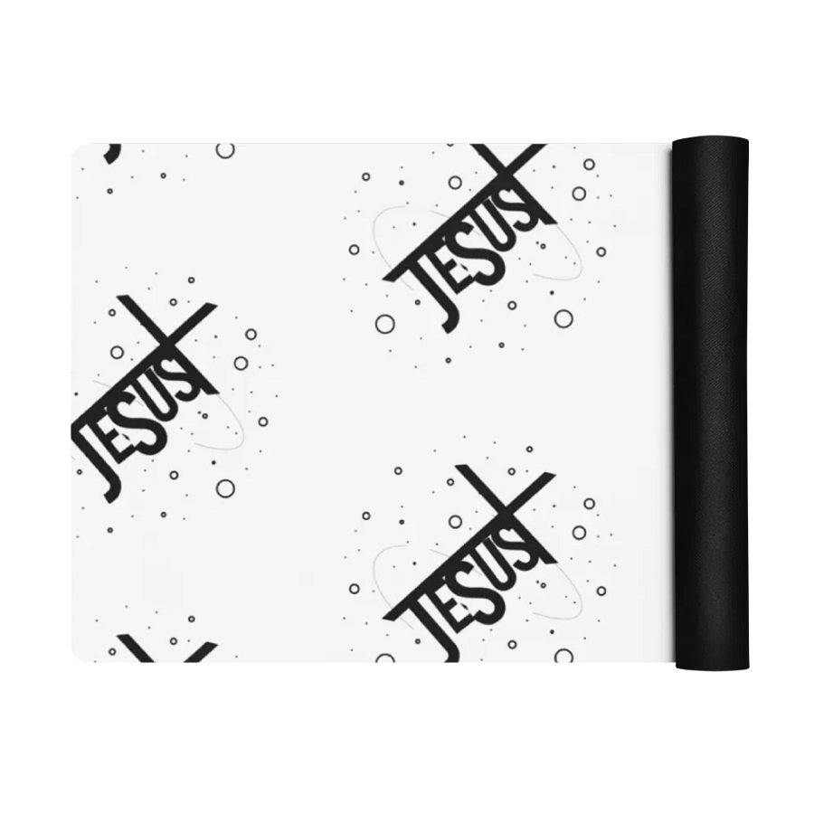 Black Jesus Printed Yoga Mat product image (3)