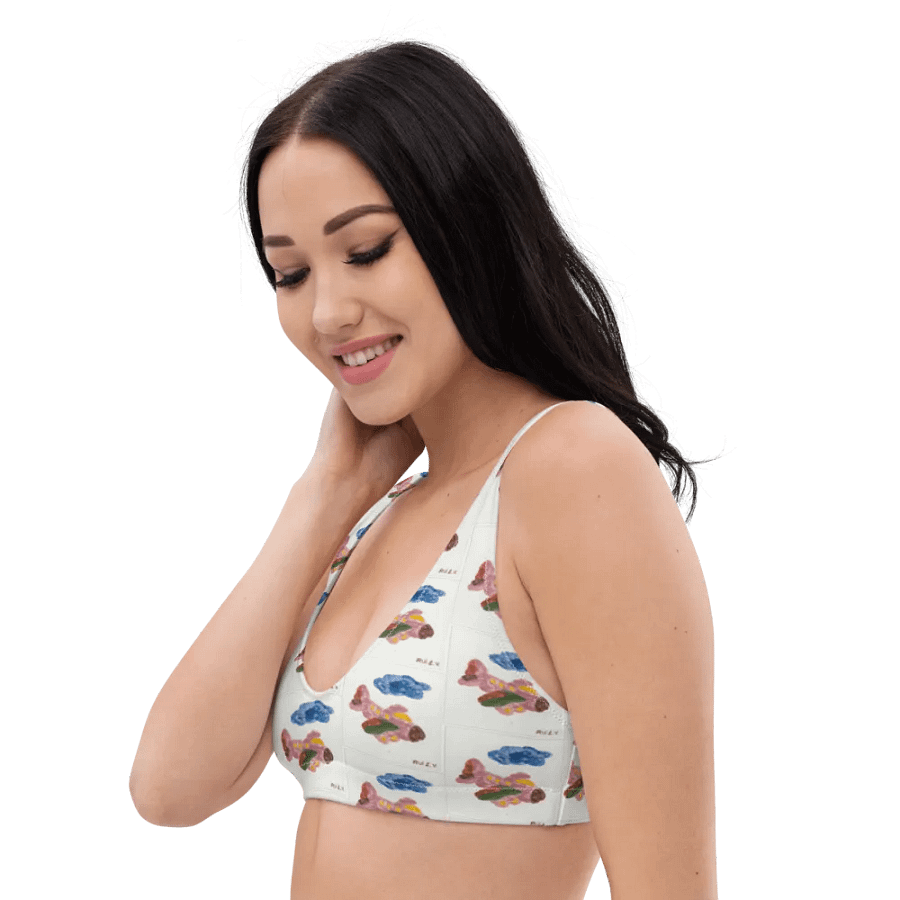 Kid Airplane (All-Over Print Recycled Padded Bikini Top) product image (4)