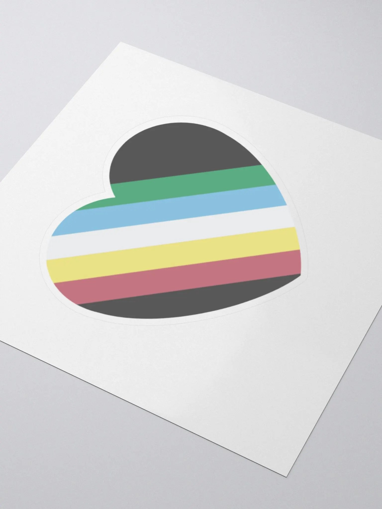 Disability Pride Heart Vinyl Sticker product image (3)