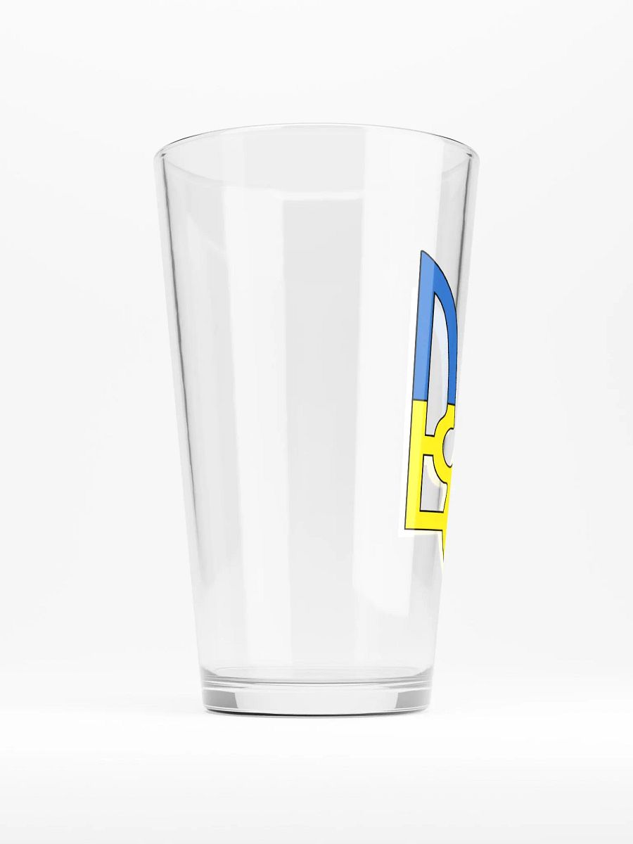 Ukraine - Tryzub - Blue & Yellow - Shaker Pint Glass product image (2)
