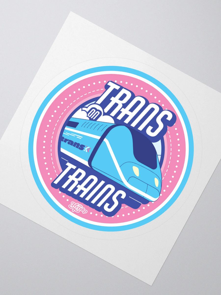 Trans on Trains sticker product image (2)