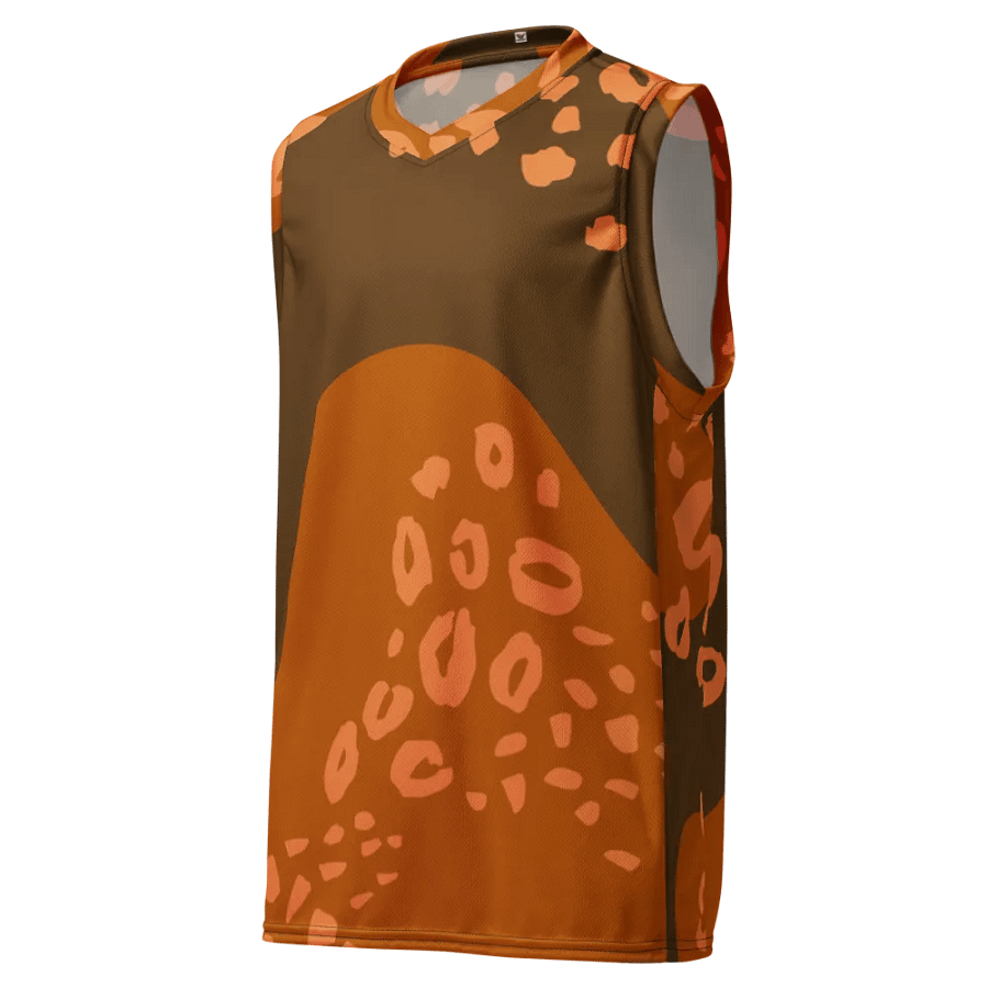 Orange Leopard Dreams All-Over Print Jersey product image (1)
