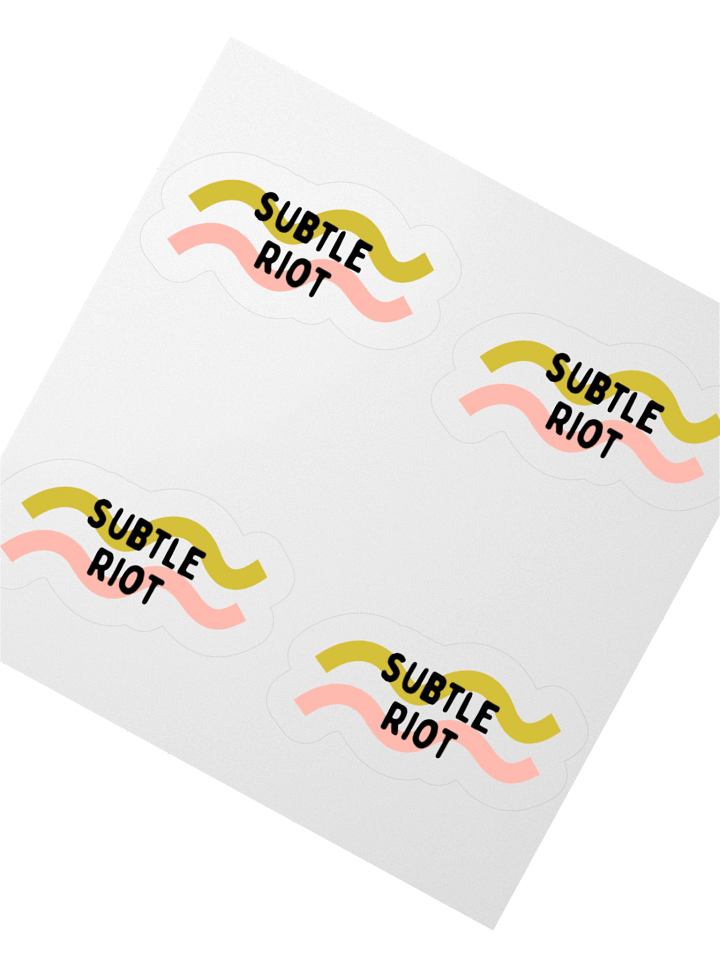 Subtle Riot Kiss Cut Sticker Set product image (2)