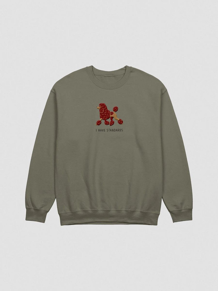 I Have Standards Sweatshirt (Embroidered) of a Standard Poodle(Chocolate) product image (4)