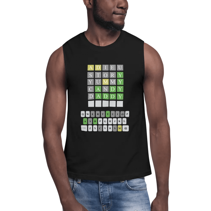 Wordle Muscle Tee product image (5)