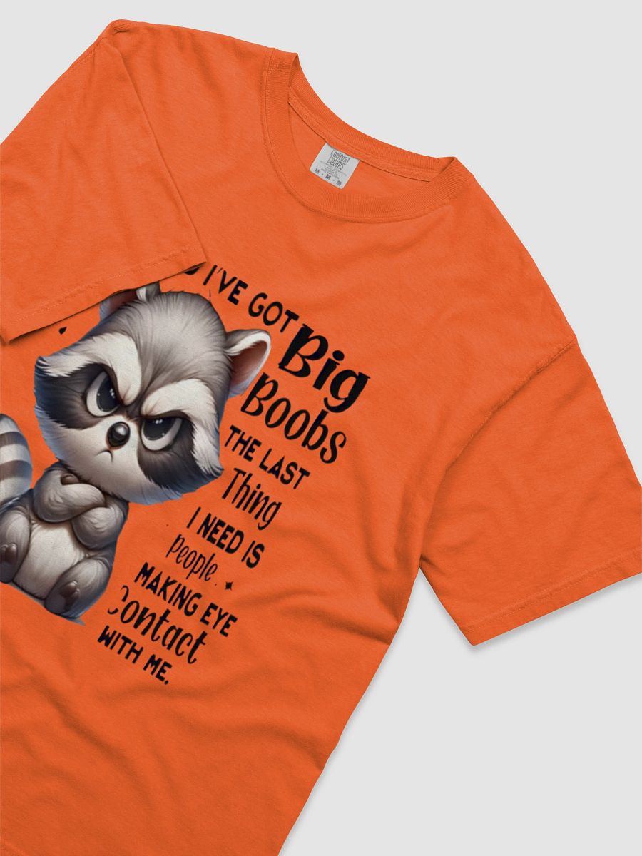 Chibi Angry Raccoon Cotton T-Shirt product image (3)