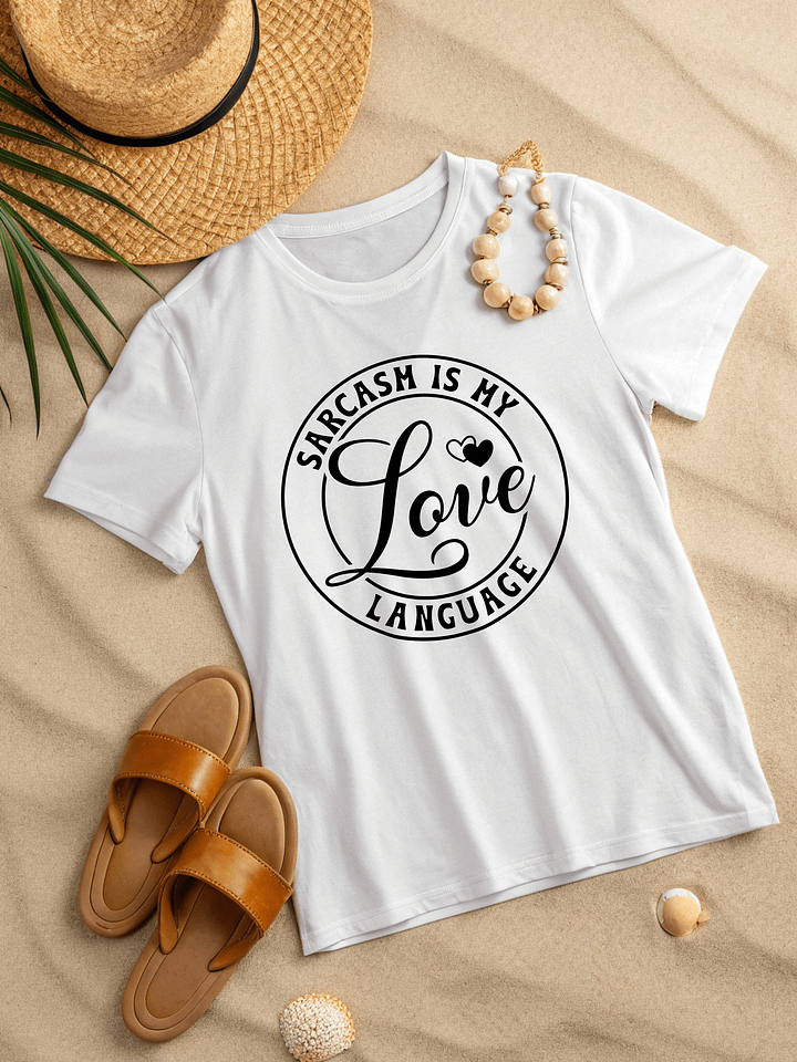 Sarcasm Is My Love Language Women Women White T-Shirt product image (2)