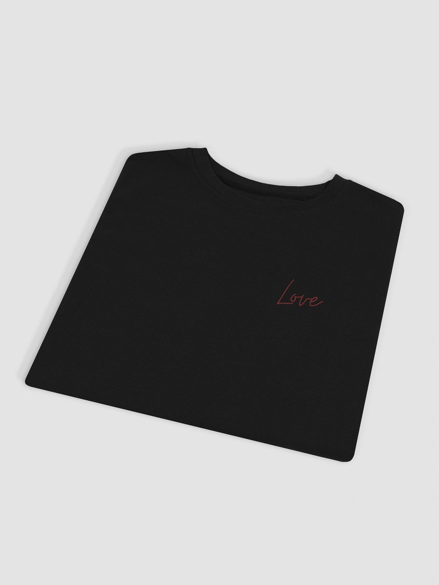 “Carry Peace, Choose Love” Embroidered Sweatshirt – Minimalist Poetic Design, Unisex Sweatshirt product image (4)