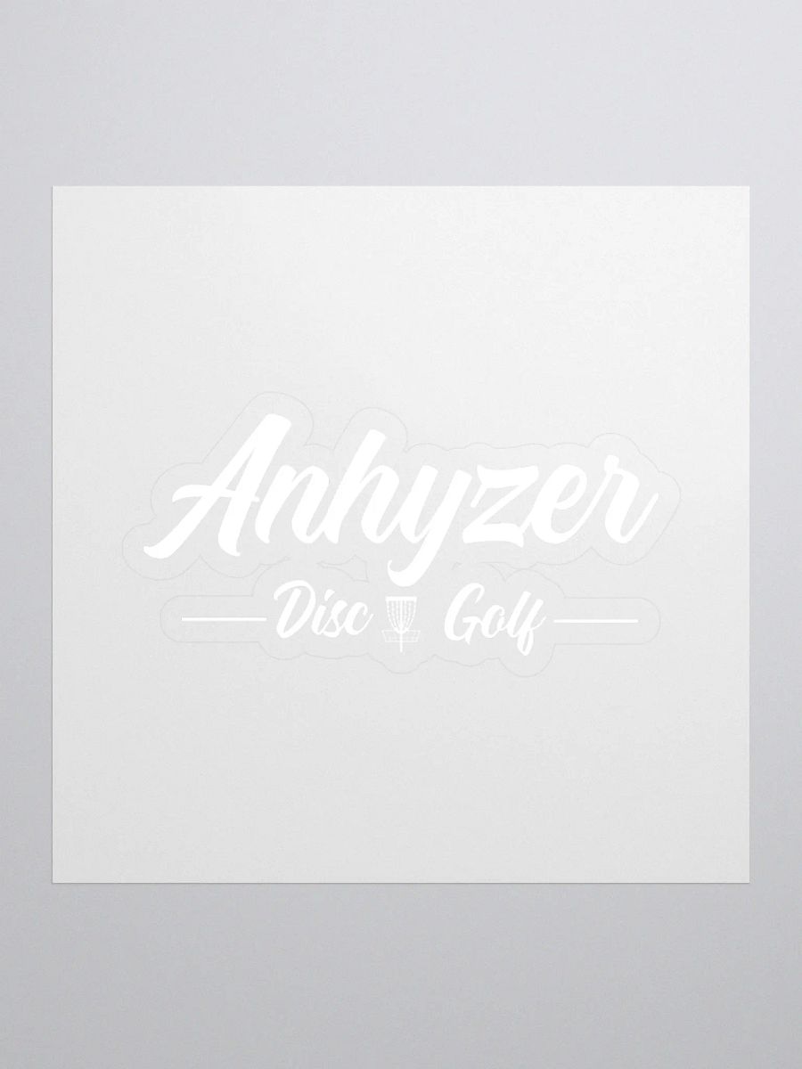 Anhyzer Disc Golf Die Cut Sticker product image (1)