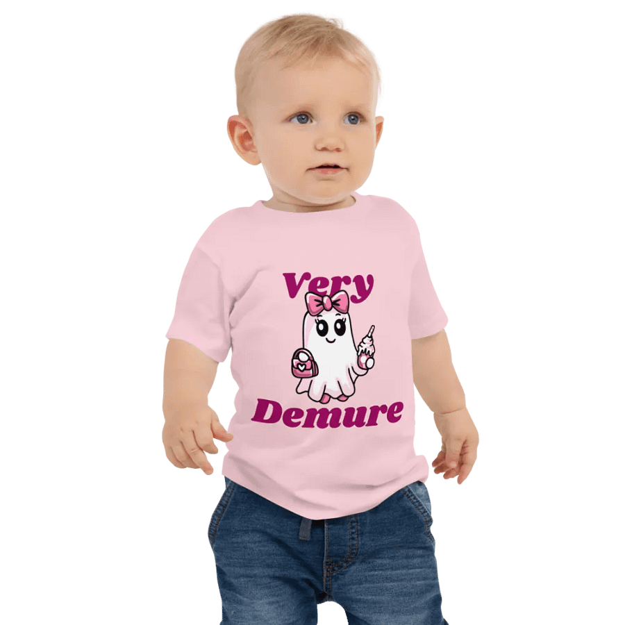 Very Demure Cute Ghost Baby Jersey T-Shirt product image (2)