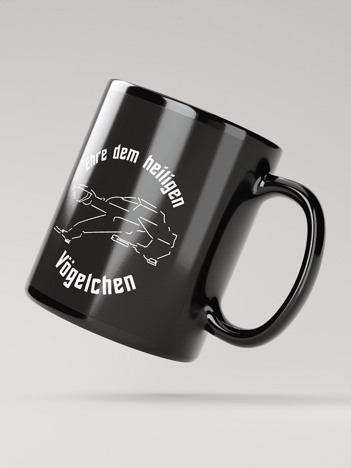 Ehre dem Vögelchen - Tasse schwarz product image (3)
