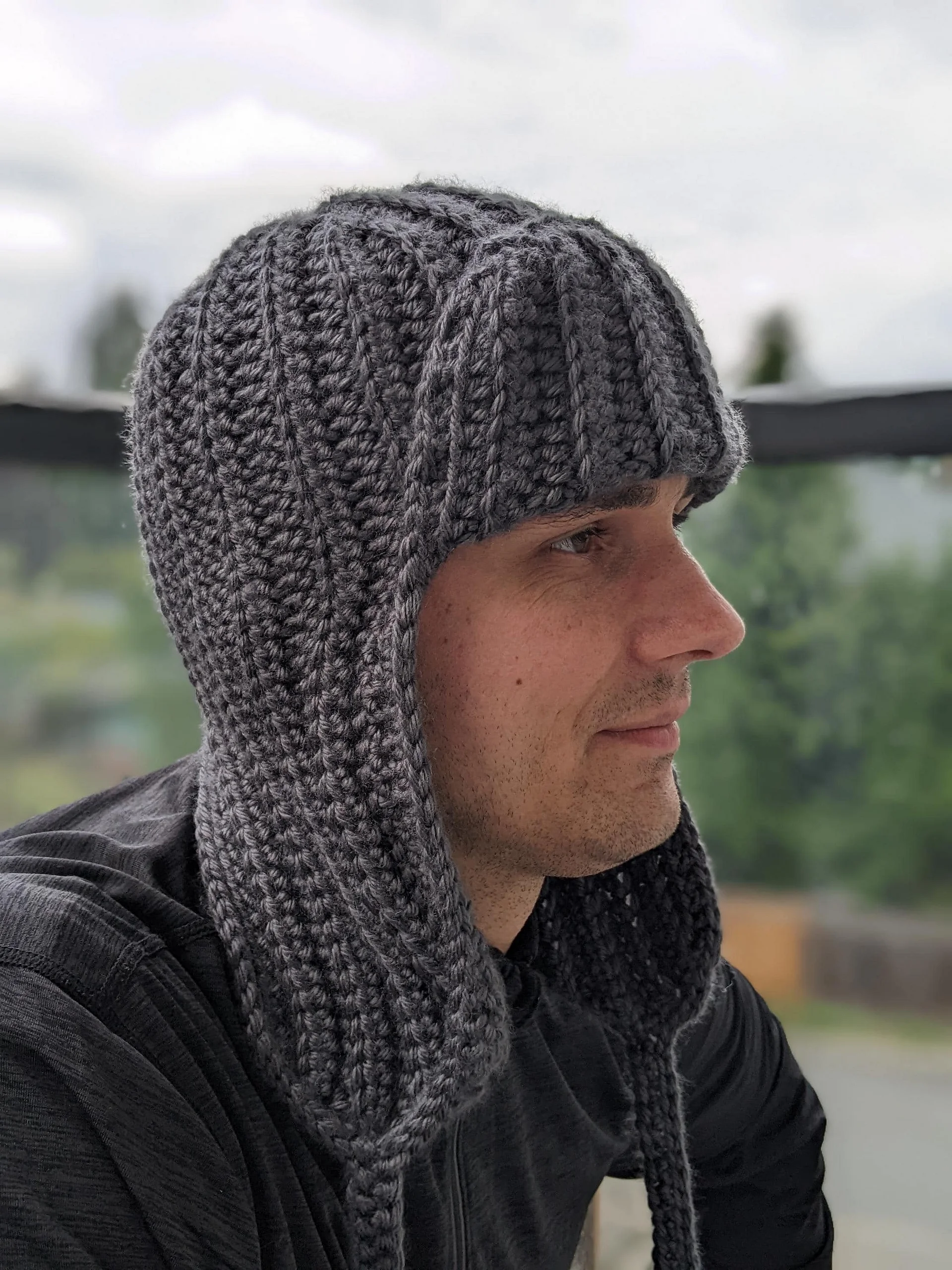 Crochet Trapper Hat Pattern for Men & Women (Unisex) product image (3)