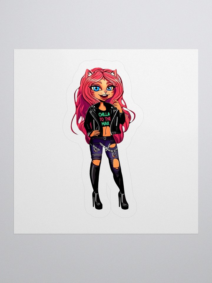 Cool Vibes Kitty Sticker product image (1)