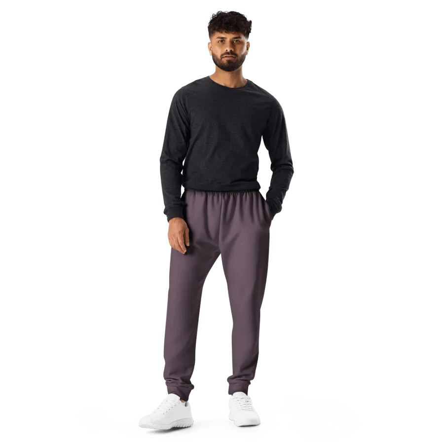 Plain Mauve Soft Summer Recycled Polyester Premium Men's Joggers by Treasure Pie product image (11)