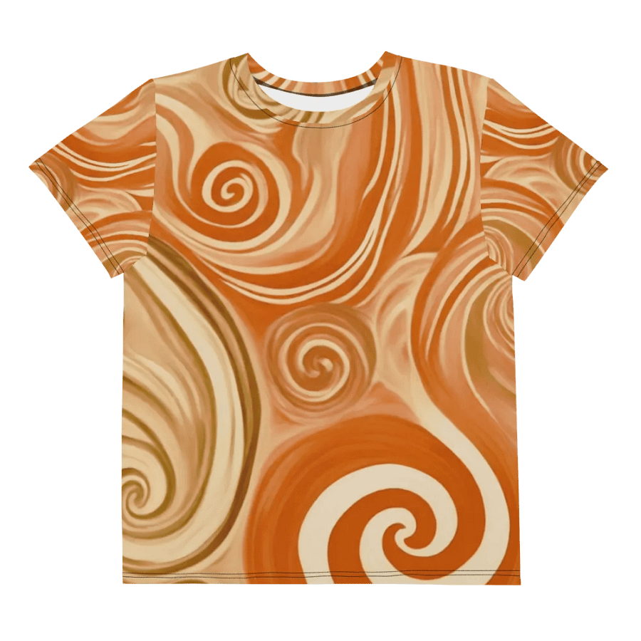 Funky Latte Liquid Tie-Dye Youth Crew Neck Tee product image (9)