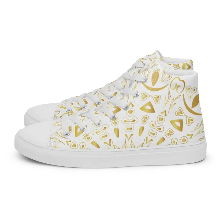 Golden Mandala High Top Canvas Shoes product image (1)