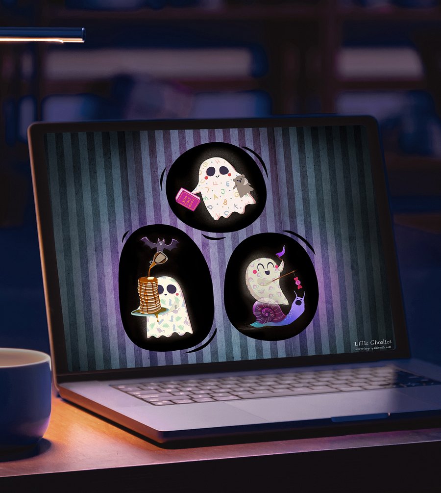 Little Ghost Desktop Wallpaper - for computer screens product image (2)
