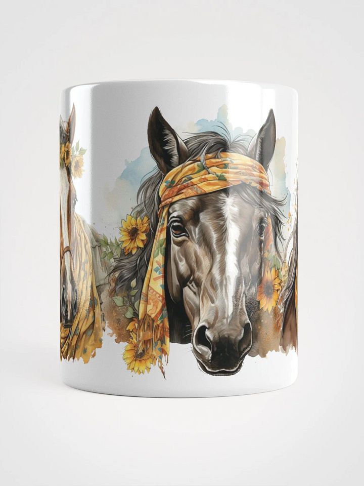 Sunflower Stallions Ceramic Mug product image (2)