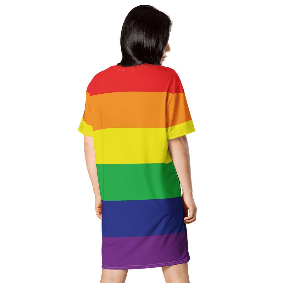 Rainbow Pride Flag T-shirt Dress product image (2)