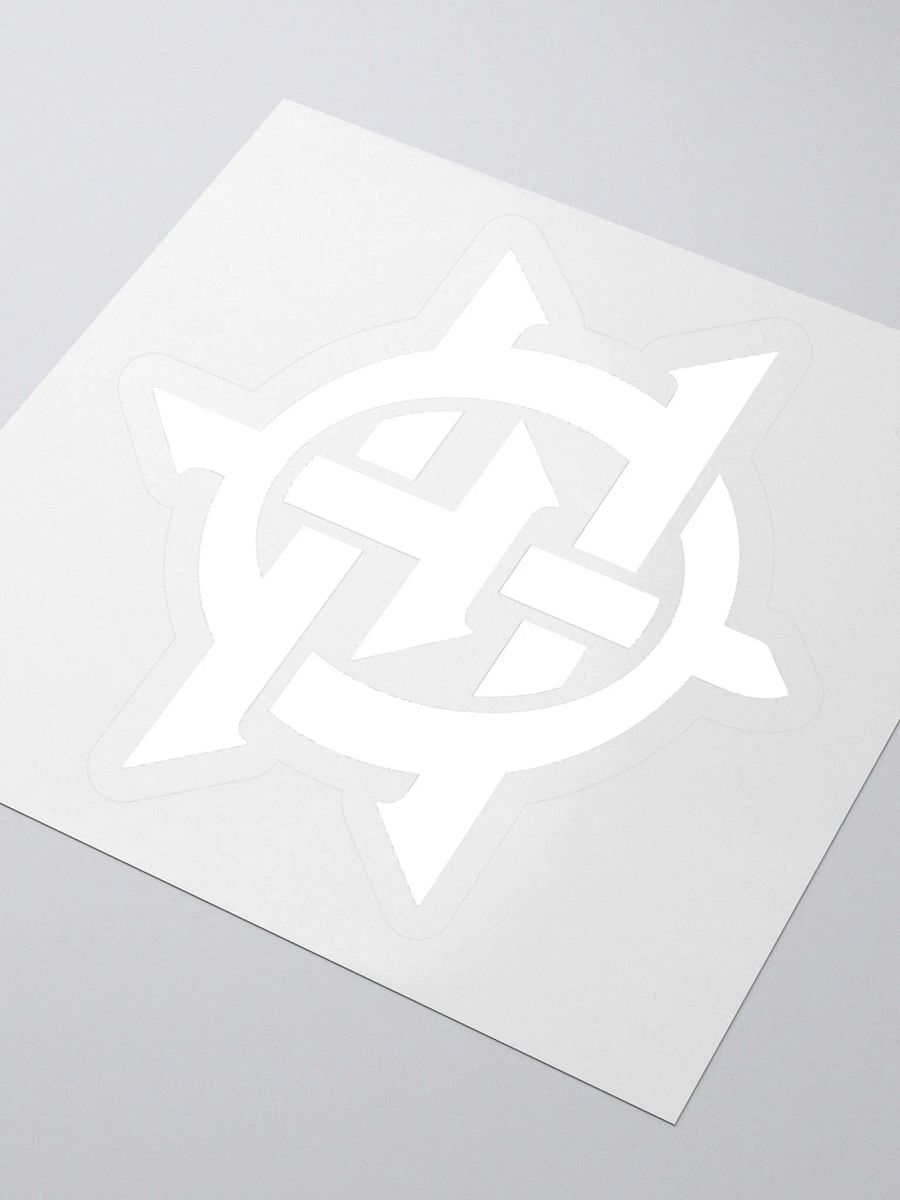 Dr. Ozi Logo Icon Kisscut Stickers (White) product image (8)