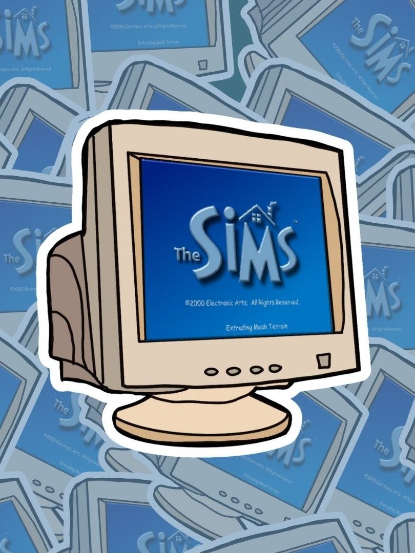 Sims Retro Gamer Sticker product image (1)