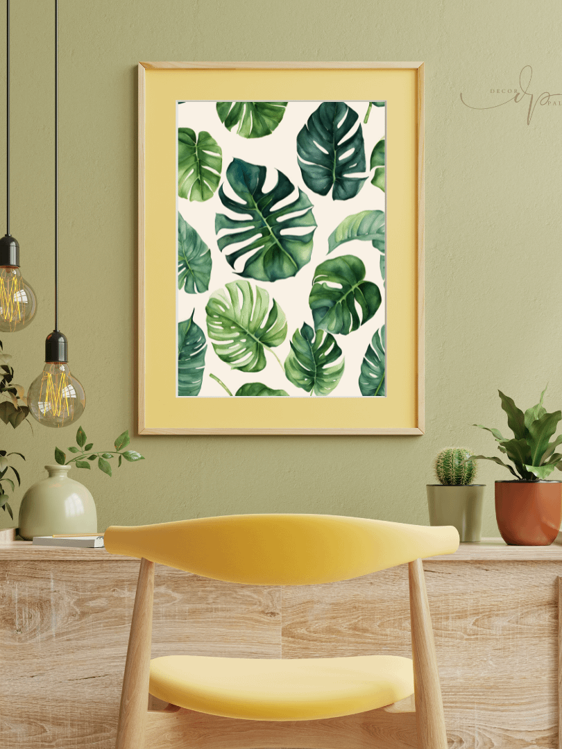 Watercolour Painting Printable Wall Art of MONSTERA product image (2)