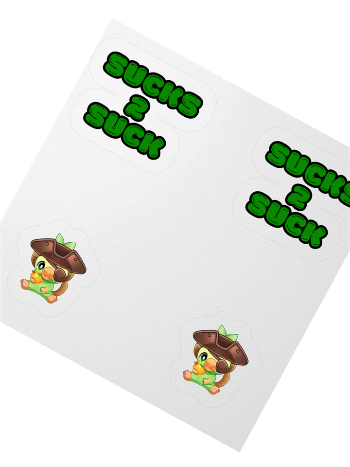SUCKS 2 SUCK Scuttle Kiss Cut Stickers product image (2)