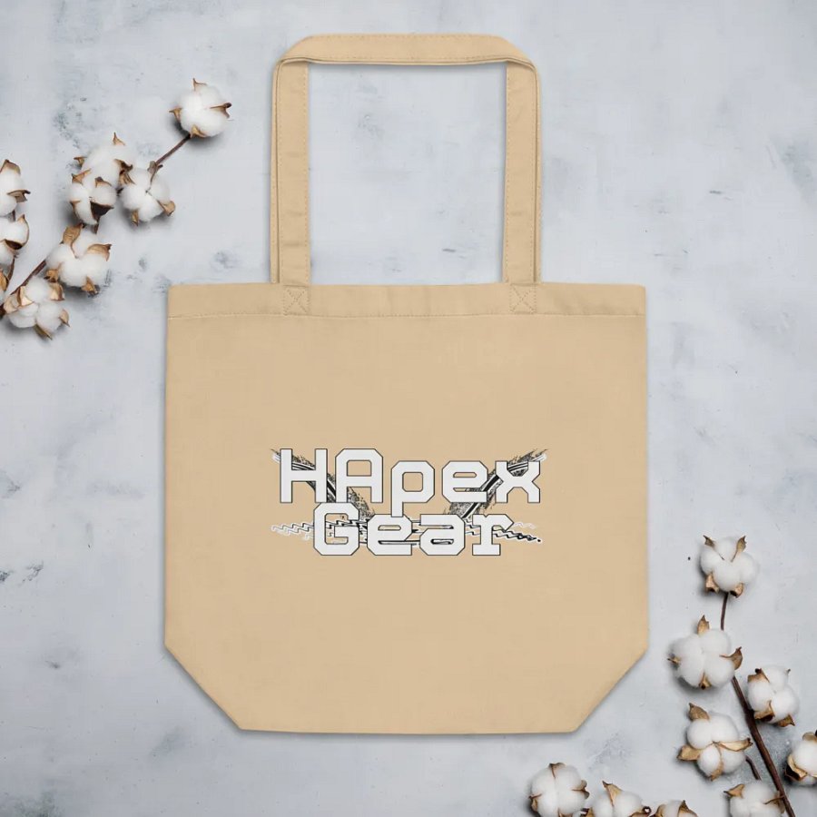 White HApex Gear Black Logo - Eco-Friendly Tote Bag product image (3)