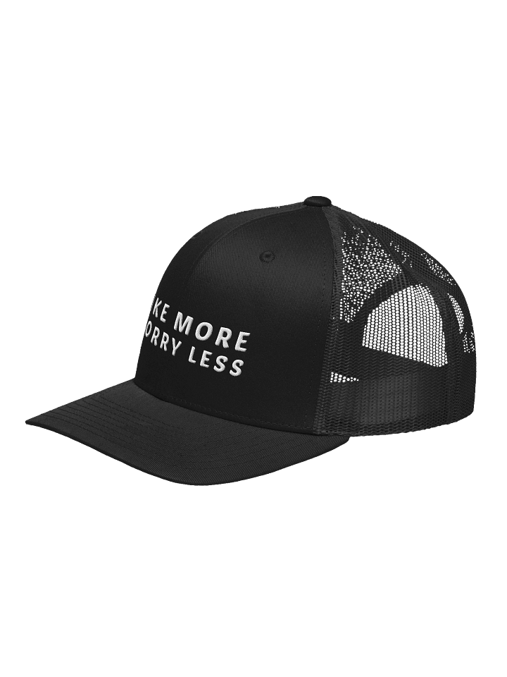 Bike more worry less cap product image (10)