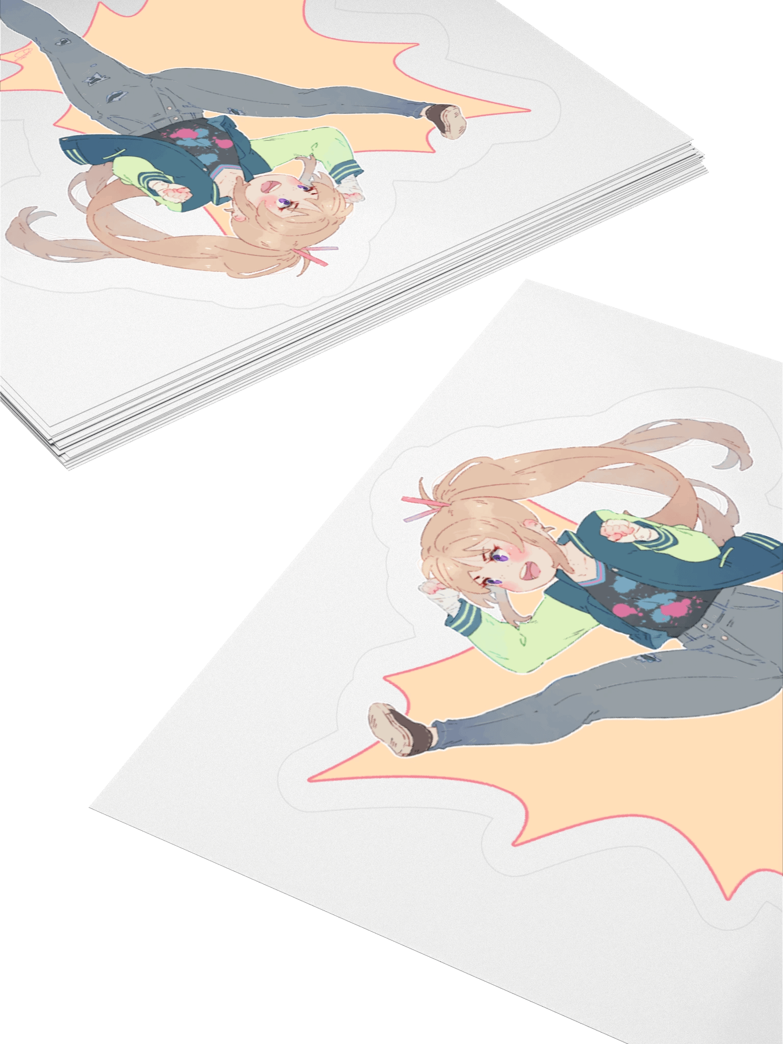 Chibi Kick Sticker – Surrender Comics product image (4)