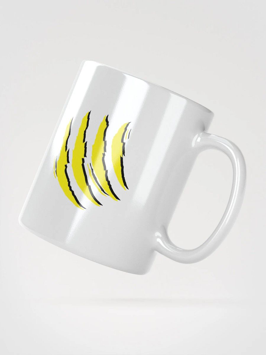 Taza blanca brillante edición TryTiger (Garra amarilla) product image (4)