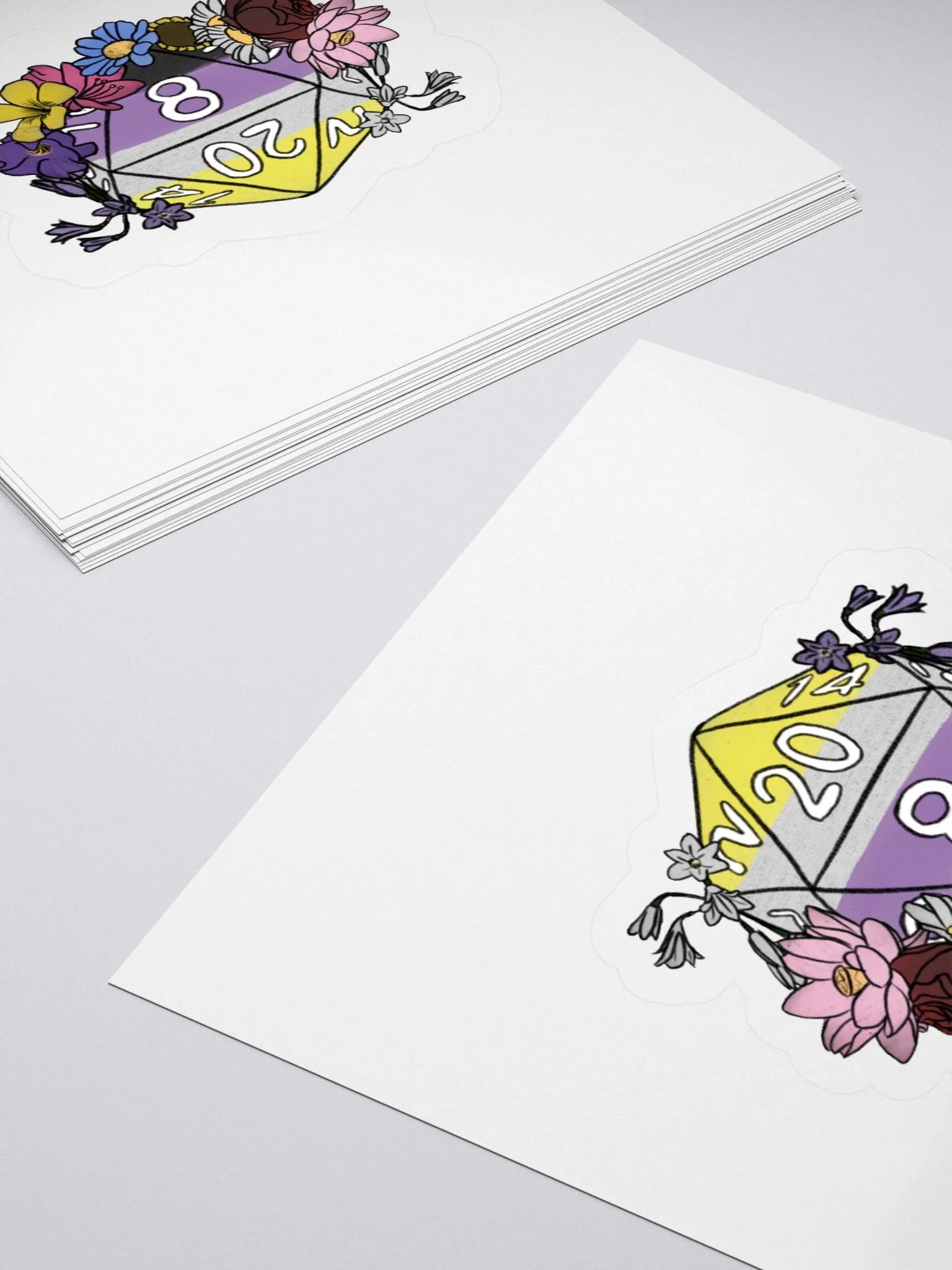 DnD Inspired Pride - Sticker - Non-Binary product image (4)