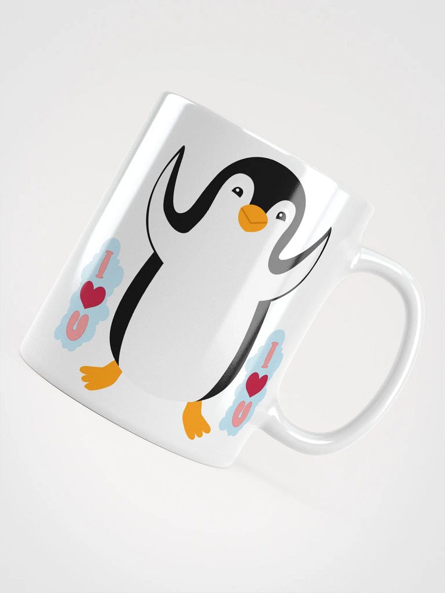 White Glossy Mug Pengiun product image (4)