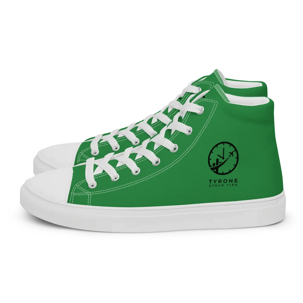 Green Classic Black Logo Canvas High Tops product image (1)