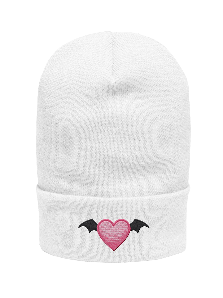 Bat Wing Heart Beanie 🖤💗 product image (1)