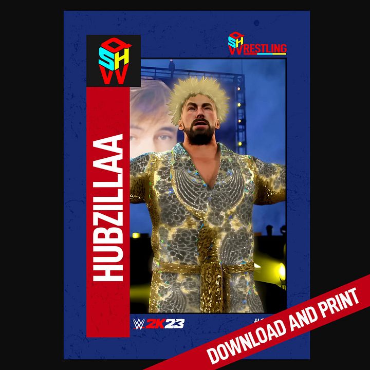 HUBZILLAA QSHW COMMEMORATIVE TRADING CARD - WWE2K23 product image (1)