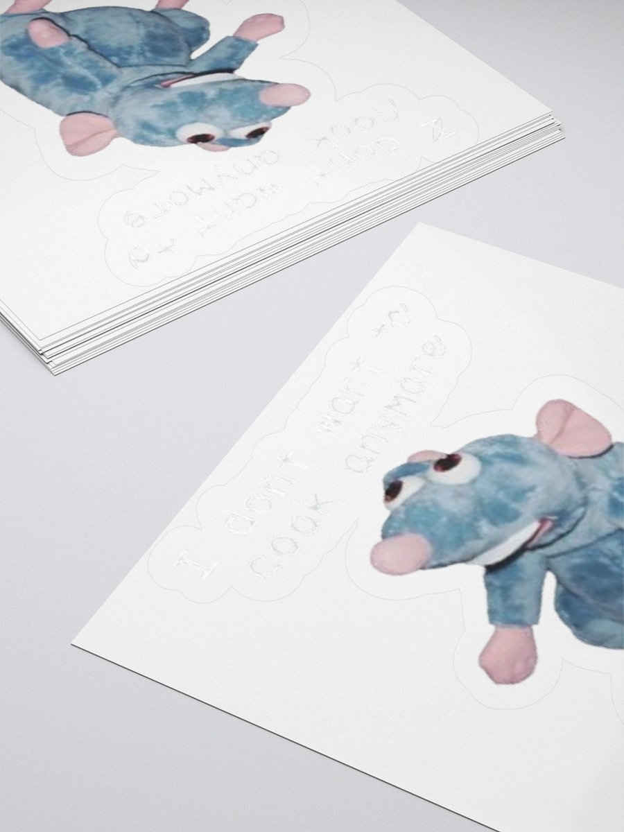 I Don't Want To Cook Anymore I Want To Die Sticker product image (4)