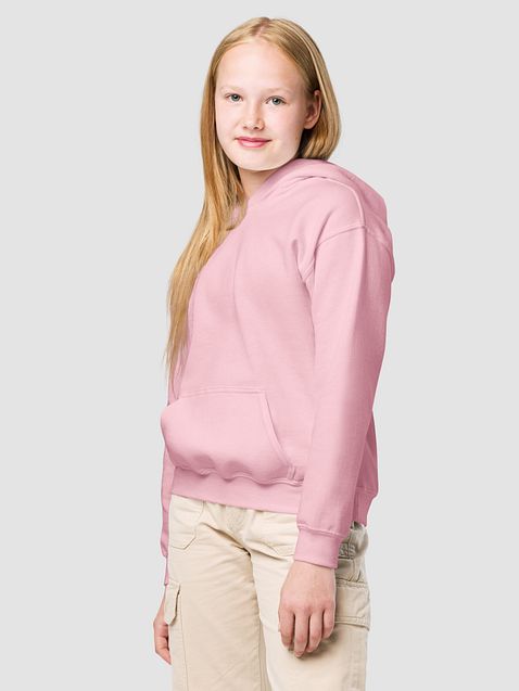 Photo showing Gildan Youth Heavy Blend Hoodie