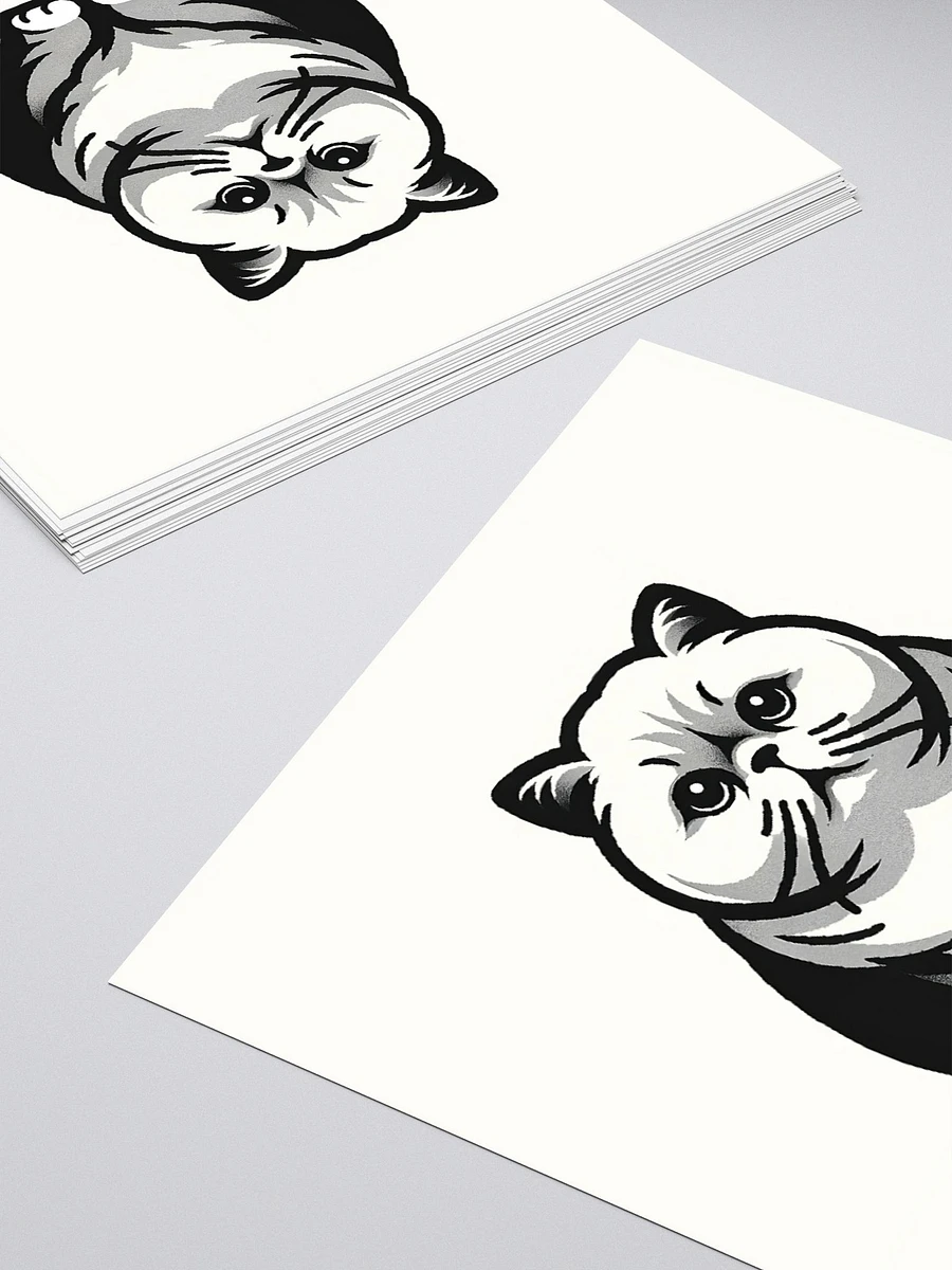 Kiss Cut Stickers: Exotic Shorthair Monochrome 2 product image (4)