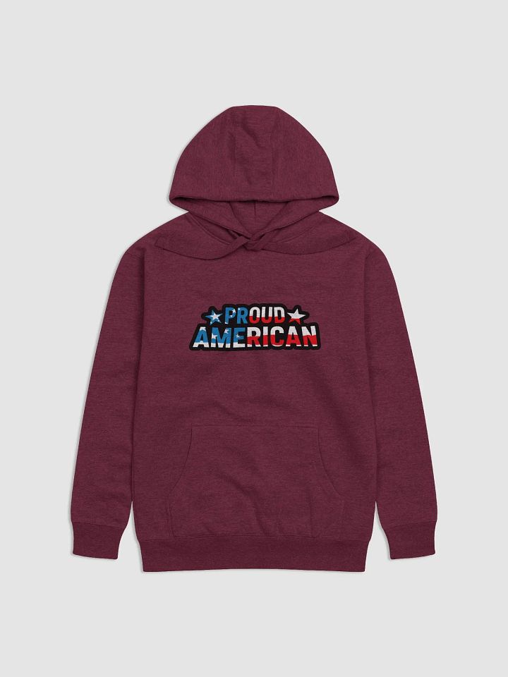 Hoodie: Proud American product image (7)