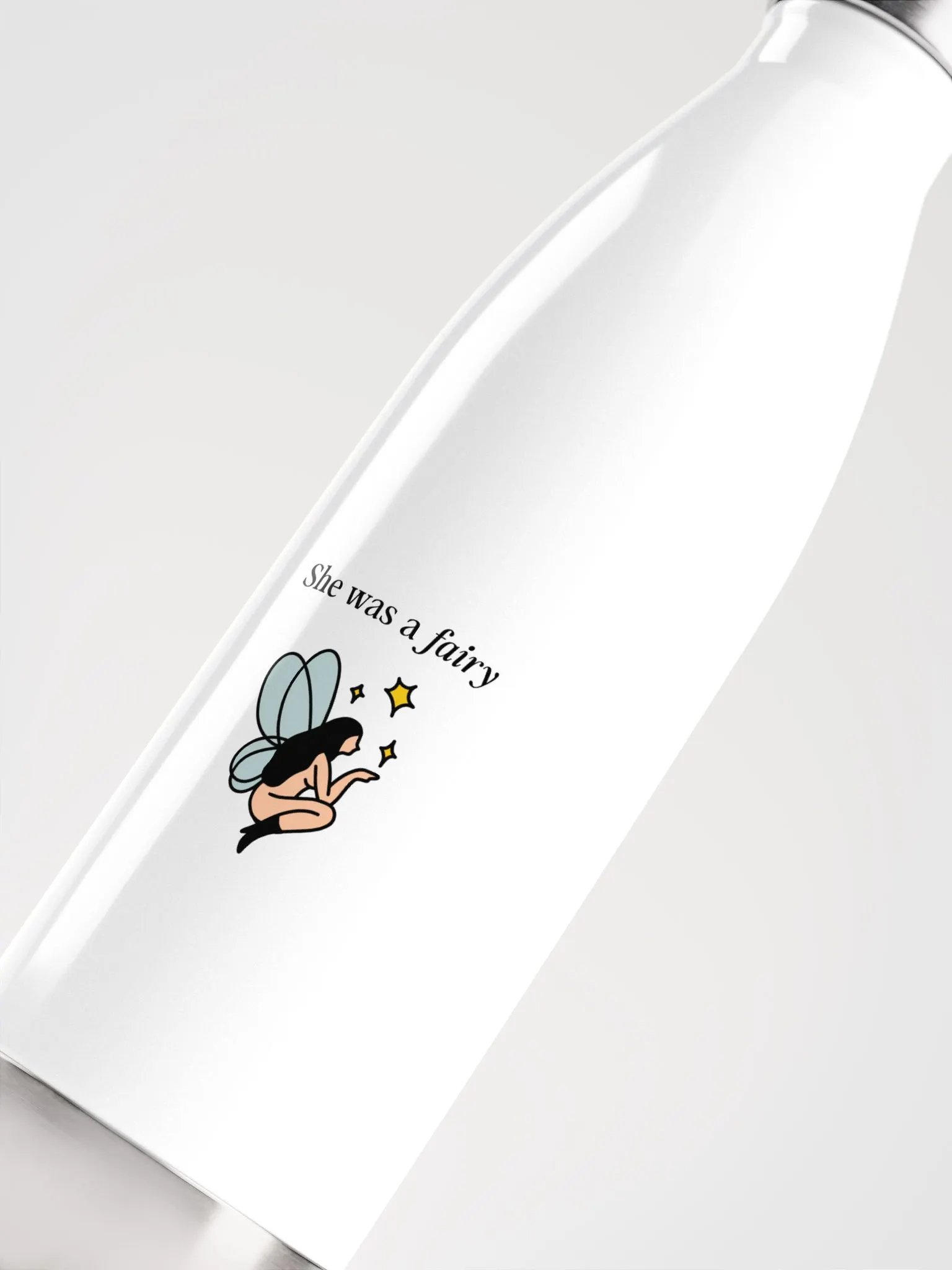 She was a fairy, Stainless Steel Water Bottle product image (5)