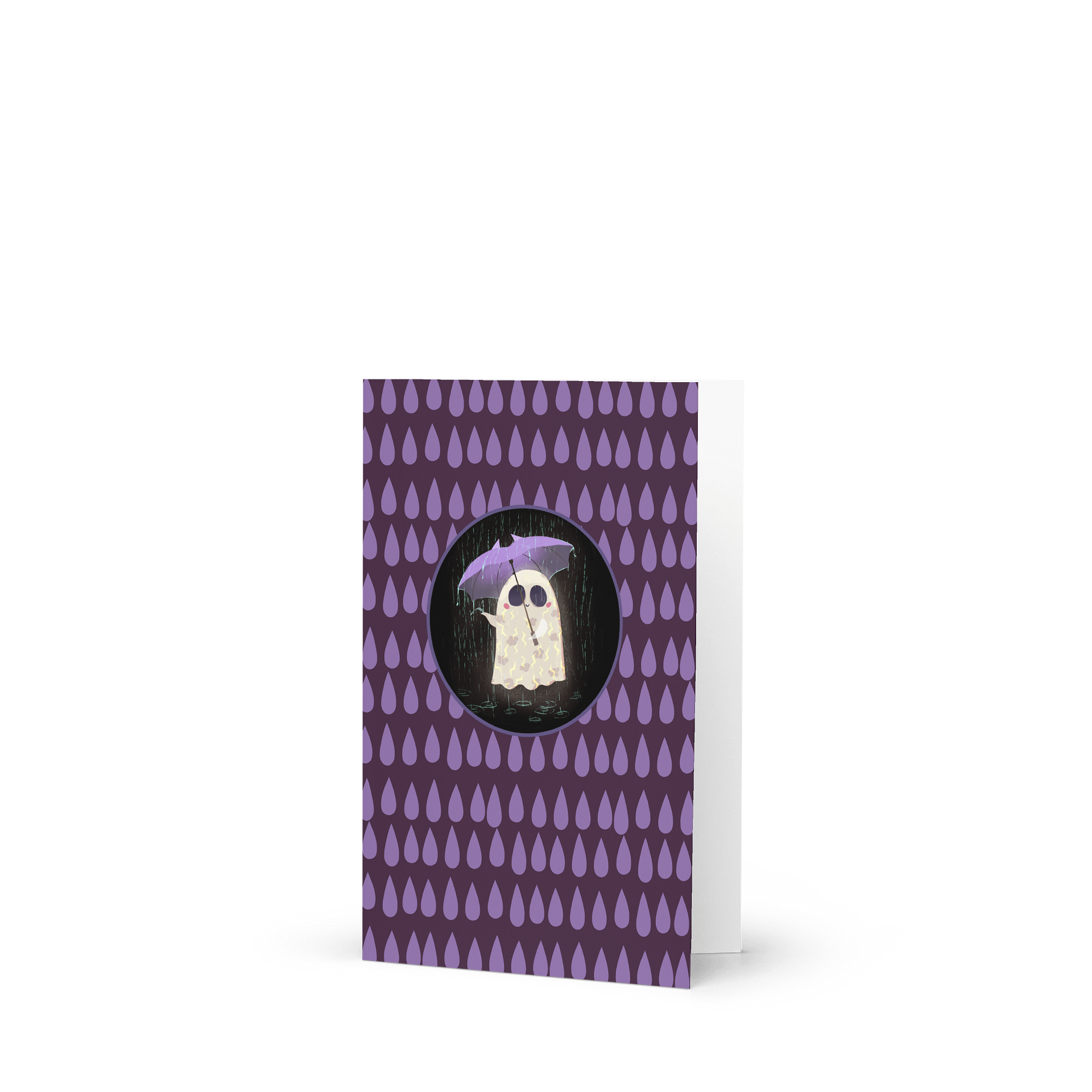 Little Ghost in the Rain - Greeting Card product image (6)